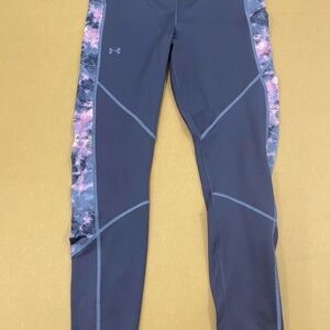 Under Armour Charcoal and Pink Patterned Leggings